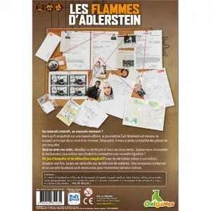 LES FLAMMES D’ADLERSTEINJEUX D'ENQUETE Plongez au cœur d’un dossier...