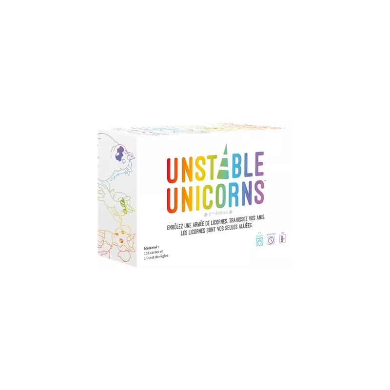 UNSTABLE UNICORNSJEUX D'AMBIANCE Vous commencez avec un bébé licorn...