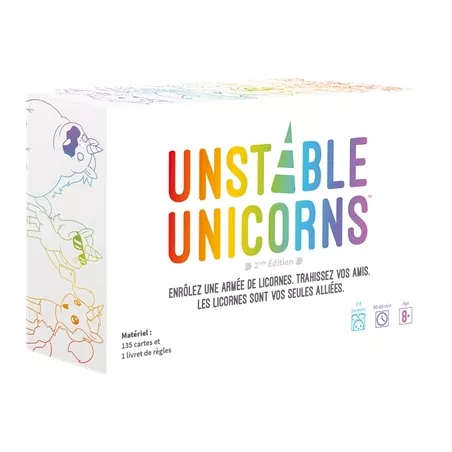 UNSTABLE UNICORNSJEUX D'AMBIANCE Vous commencez avec un bébé licorn...