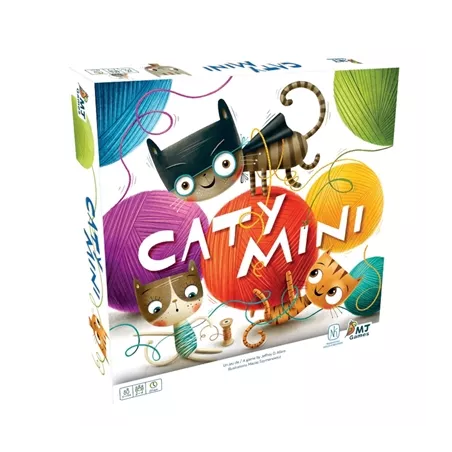 CATY MINIEN FAMILLE Des chats, des pelotes de fil et des jouets à r...