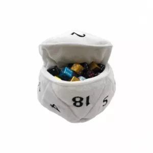 UP D20 PLUSH DICE BAG BLANCDES & BOURSES Nouveau sac de dés basé su...