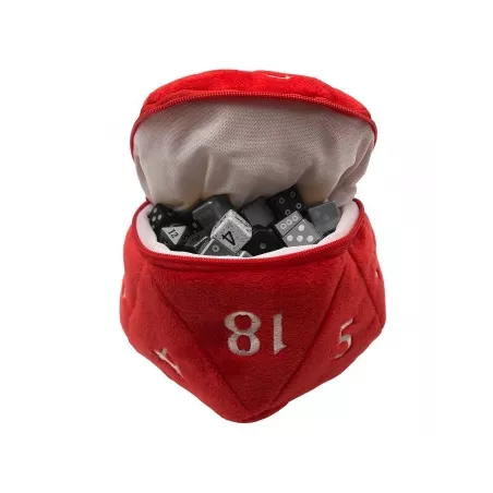 UP D20 PLUSH DICE BAG ROUGEDES & BOURSES Nouveau sac de dés basé su...