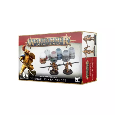 WARHAMMER AGE OF SIGMAR VINDICTORS + PAINTS SETWARHAMMER Les Vindic...