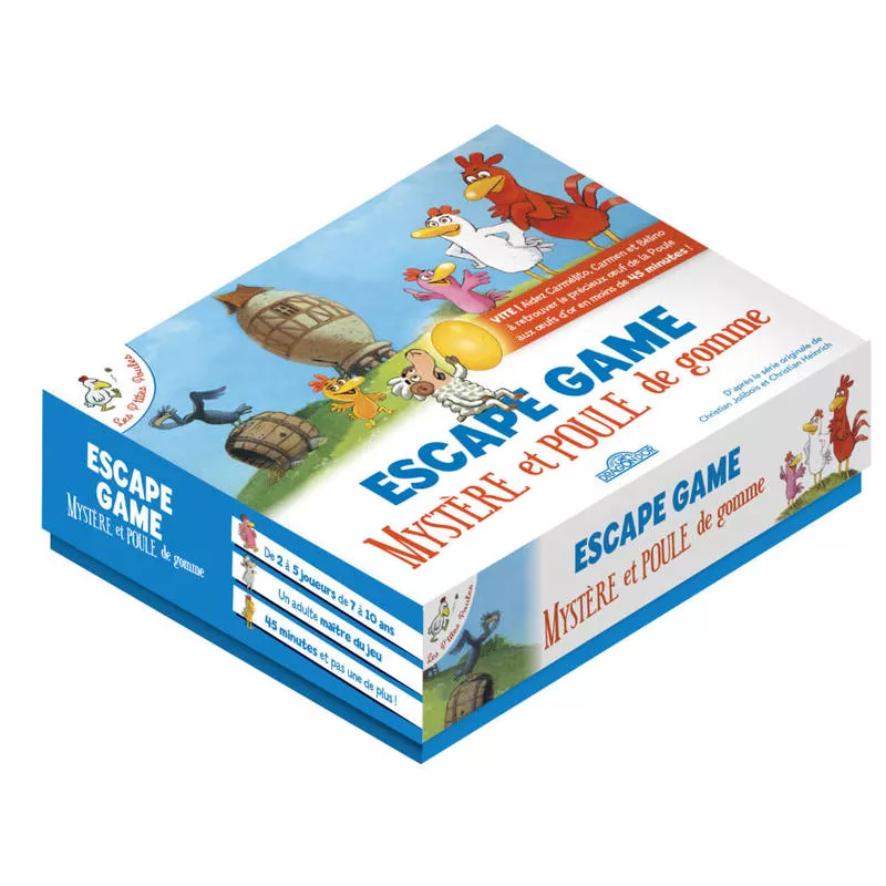 ESCAPE BOX : LES P'TITES POULES 2 – MYSTERE ET POULE DE GOMME ESCAPE BOX : LES P'TITES POULES 2 – MYSTERE ET POULE DE GOMME