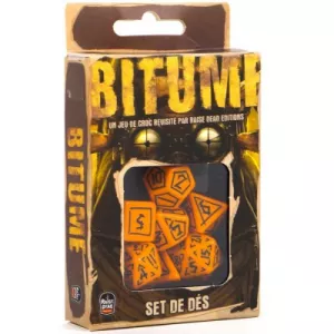 BITUME SET DE DESJEUX DE RÔLES Des dés franco post apocalyptiques p...