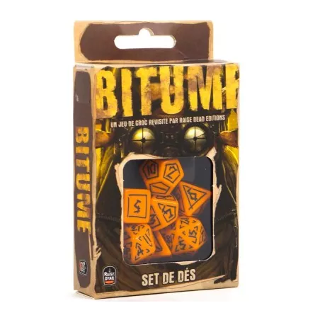 BITUME SET DE DESJEUX DE RÔLES Des dés franco post apocalyptiques p...