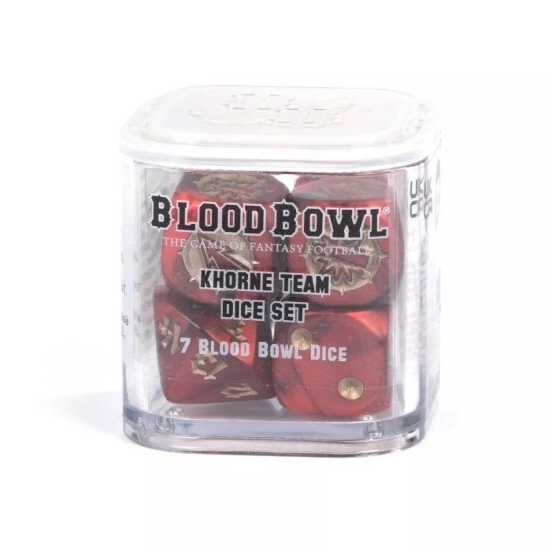BLOOD BOWL KHORNE TEAM DICE BLOOD BOWL KHORNE TEAM DICE