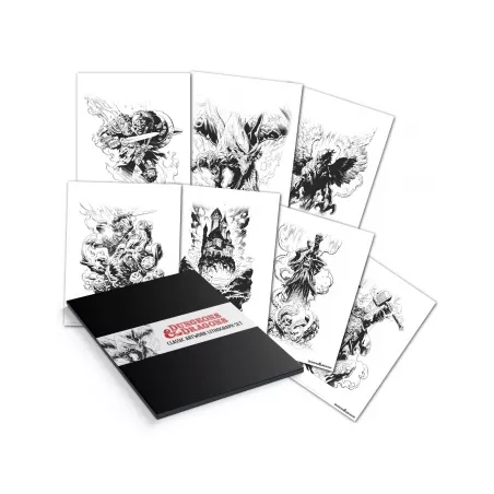 D&D LITHOGRAPH SETJEUX DE RÔLES Ensemble de lithographies haut de g...