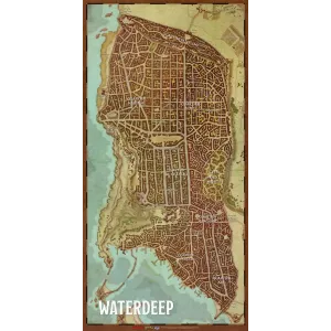 D&D5 CARTE DE WATERDEEPDUNGEONS & DRAGONS Contient une carte de 51x...