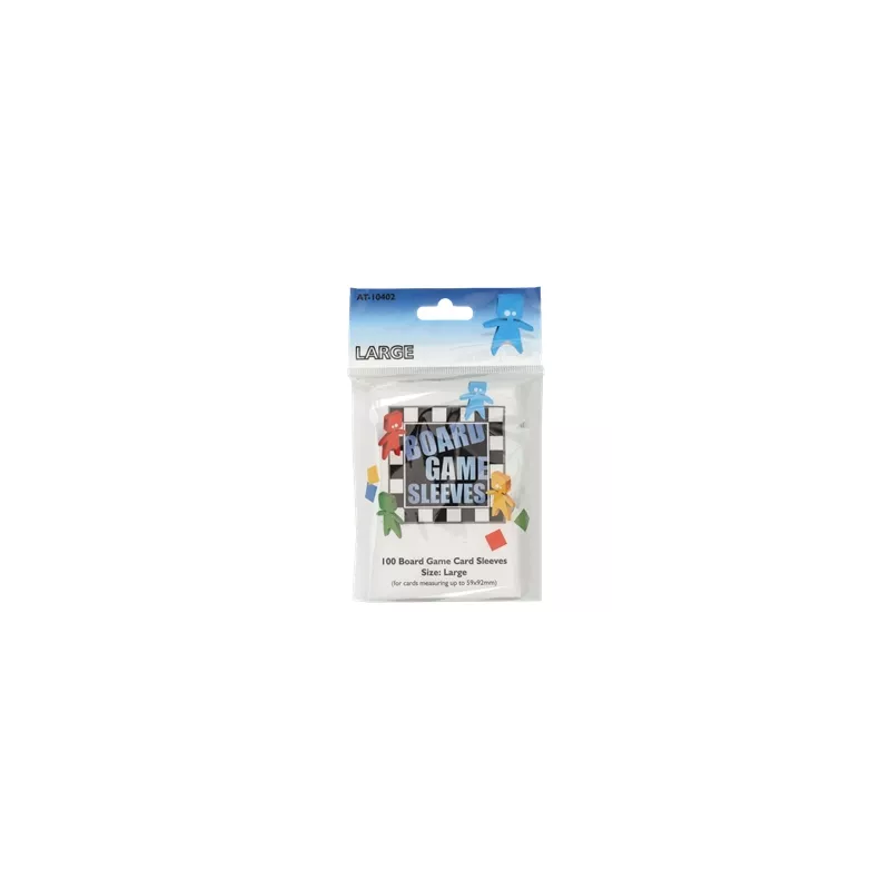 BOARD GAME SLEEVES CLEAR 59X92