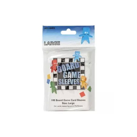 BOARD GAME SLEEVES CLEAR 59X92