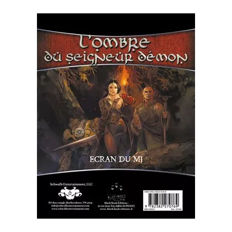 OSD ECRAN DU MJ ET LIVRET D'AVENTURESJEUX DE RÔLES ECRAN POUR L'OMB...