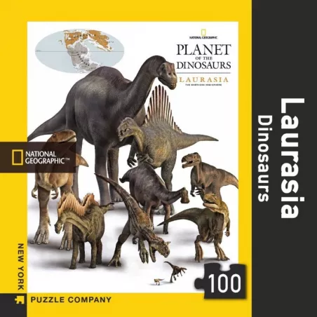 PUZZLE LAURASIAPUZZLE Puzzle 100 pièces Laurasia Dinosaurs Mini