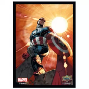 65 SLEEVES MARVEL - CAPTAIN AMERICA/SAM WILSONPROTEGES CARTES Protè...