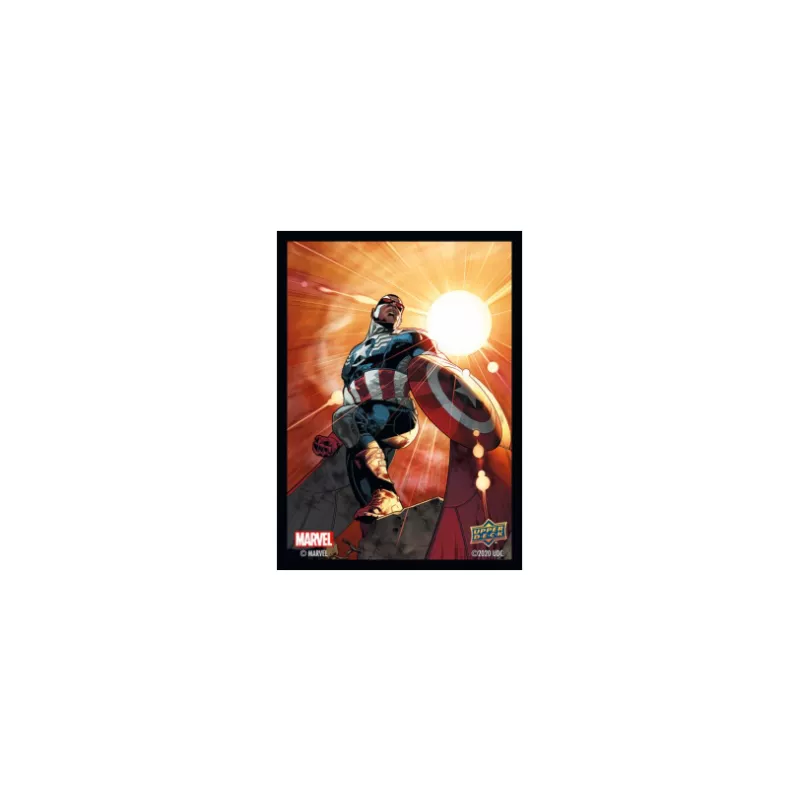65 SLEEVES MARVEL - CAPTAIN AMERICA/SAM WILSONPROTEGES CARTES Protè... 65 SLEEVES MARVEL - CAPTAIN AMERICA/SAM WILSONPROTEGES CARTES Protè...