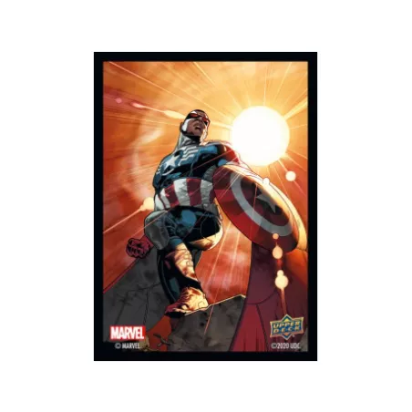65 SLEEVES MARVEL - CAPTAIN AMERICA/SAM WILSONPROTEGES CARTES Protè...