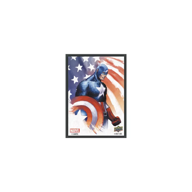 65 SLEEVES MARVEL - CAPTAIN AMERICA/STEVE ROGERSPROTEGES CARTES Pro...