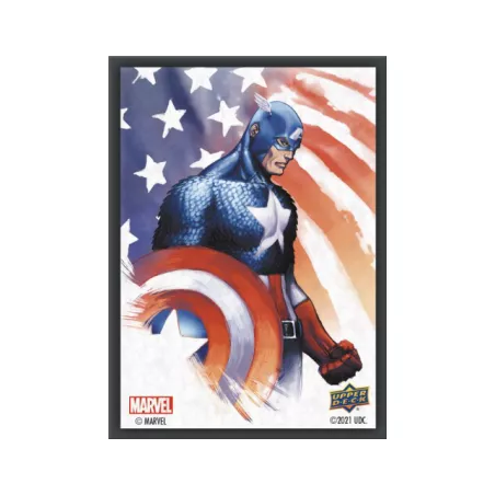 65 SLEEVES MARVEL - CAPTAIN AMERICA/STEVE ROGERSPROTEGES CARTES Pro...