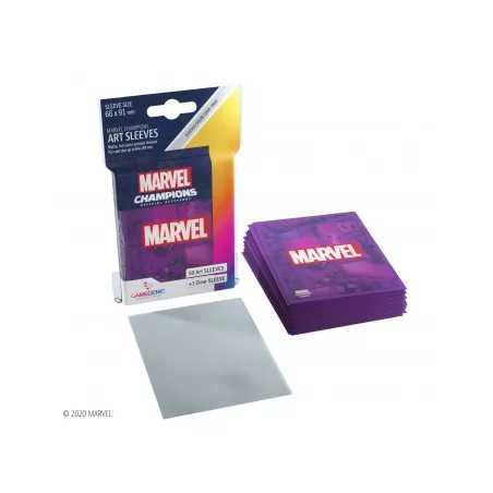 SLEEVES MARVEL CHAMPIONS - MARVEL VIOLETPROTEGES CARTES Protèges ca...