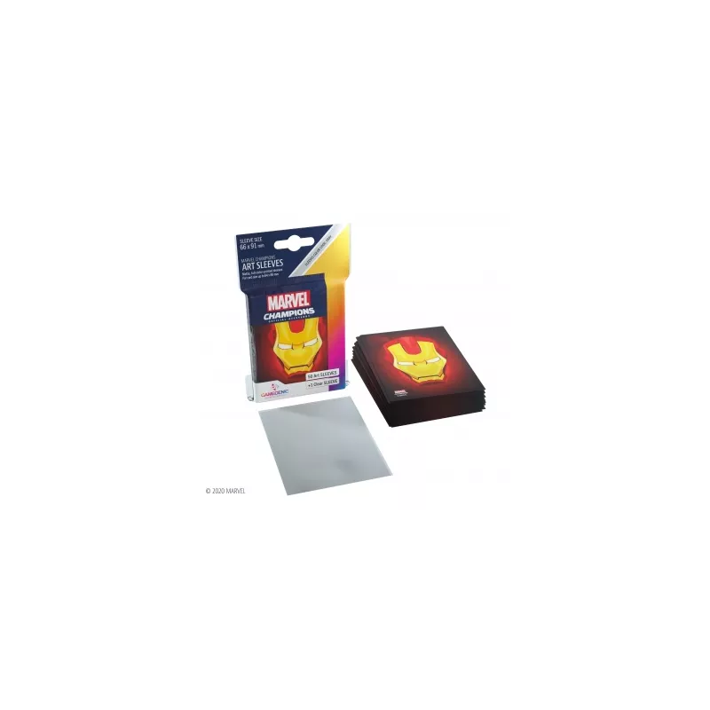 SLEEVES MARVEL CHAMPIONS - IRON-MANPROTEGES CARTES Protèges cartes ...