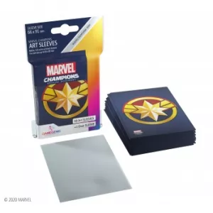 SLEEVES MARVEL CHAMPIONS - CAPTAIN MARVELPROTEGES CARTES Protèges c...