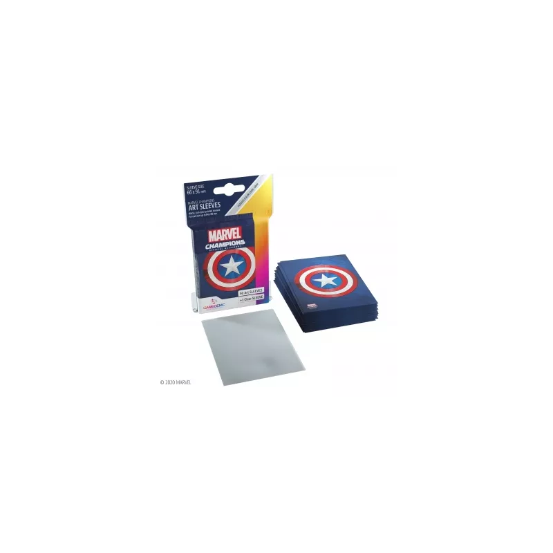 SLEEVES MARVEL CHAMPIONS - CAPTAIN AMERICAPROTEGES CARTES Protèges ...