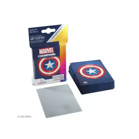 SLEEVES MARVEL CHAMPIONS - CAPTAIN AMERICAPROTEGES CARTES Protèges ...