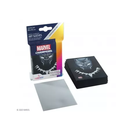 SLEEVES MARVEL CHAMPIONS - BLACK PANTHERPROTEGES CARTES Protèges ca...