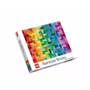 LEGO PUZZLE 1000 PIECES RAINBOW BRICKS 