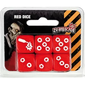 ZOMBICIDE - SET DE DES ROUGEDES & BOURSES Set de 6 dés rouge pour l...