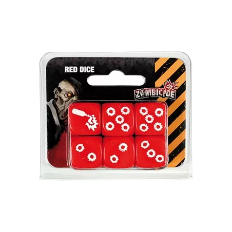 ZOMBICIDE - SET DE DES ROUGEDES & BOURSES Set de 6 dés rouge pour l...