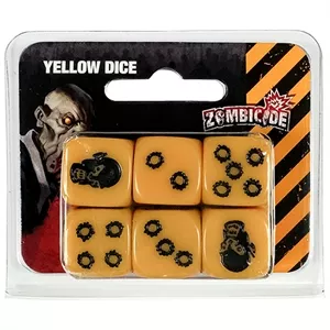 ZOMBICIDE - SET DE DES JAUNEDES & BOURSES Set de 6 dés jaune pour l...