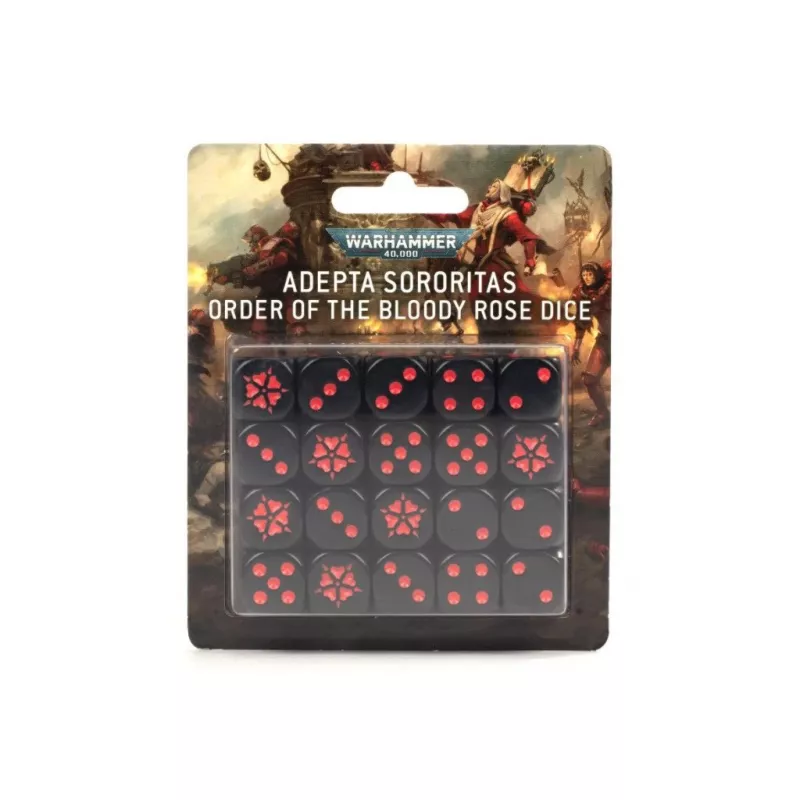 DICE SET BLOODY ROSE WARHAMMER 40K DICE SET BLOODY ROSE WARHAMMER 40K