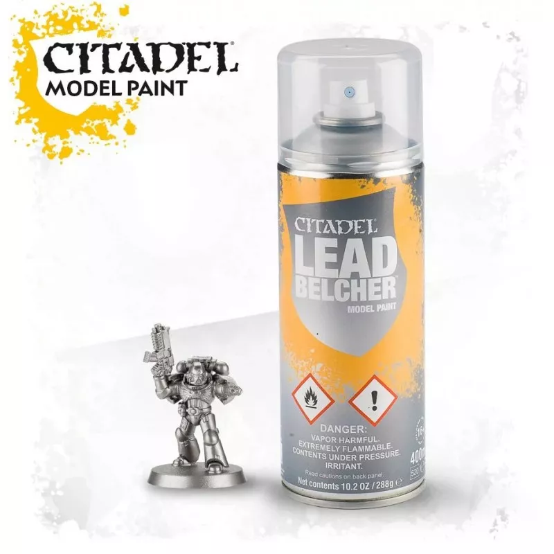 CITADEL LEADBELCHER SPRAYFIGURINE Bombe de peinture metalique Citad... CITADEL LEADBELCHER SPRAYFIGURINE Bombe de peinture metalique Citad...