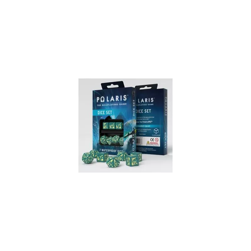 POLARIS WATERPROOF DICE SETDES & BOURSES set de dés polaris POLARIS WATERPROOF DICE SETDES & BOURSES set de dés polaris