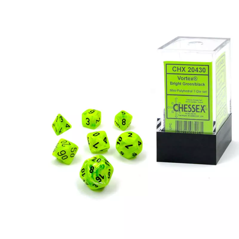 MINI SET 7D VORTEX BG/BDES & BOURSES Set complet de 7 dès Marble. C...