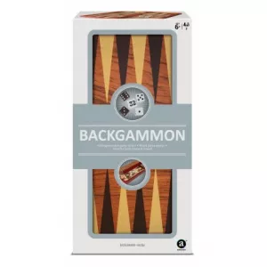2 JOUEURS BACKGAMMON BOIS 29CM PLIABLE