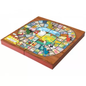 JEU DE L'OIE PLIABLE 29CMEN FAMILLE Jeu de l'Oie Pliable de 29cm