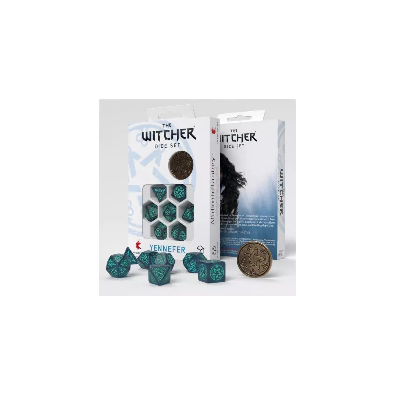 THE WITCHER DICE SET YENNEFER - SORCIERE SUPREMEDES & BOURSES Puiss...