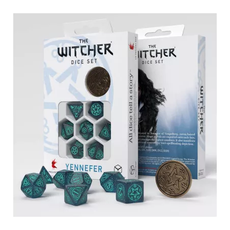 THE WITCHER DICE SET YENNEFER - SORCIERE SUPREMEDES & BOURSES Puiss...