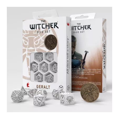 THE WITCHER DICE SET GERALT - LE LOUP BLANCDES & BOURSES Un sorcele...