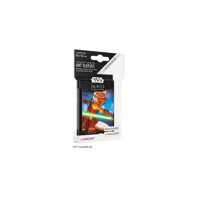 SW UNLIMITED ART SLEEVES : AHSOKA TANOSLEEVES 60 SLEEVES Précommand...