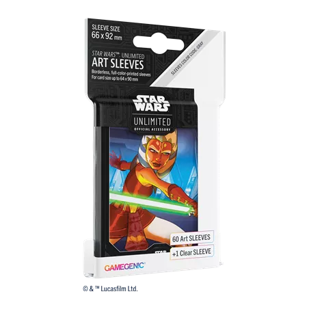 SW UNLIMITED ART SLEEVES : AHSOKA TANOSLEEVES 60 SLEEVES Précommand...