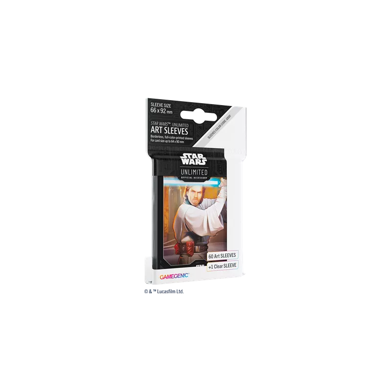 SW UNLIMITED ART SLEEVES : OBI-WAN KENOBISLEEVES 60 SLEEVES