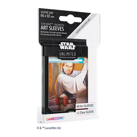SW UNLIMITED ART SLEEVES : OBI-WAN KENOBISLEEVES 60 SLEEVES