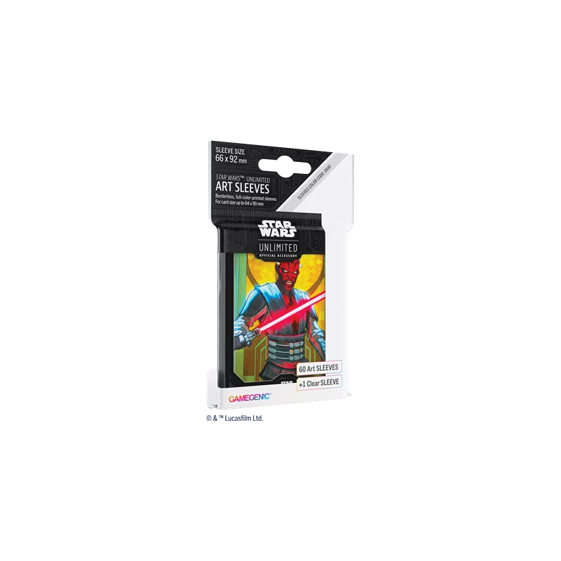 SW UNLIMITED ART SLEEVES : DARTH MAULSLEEVES 60 SLEEVES
