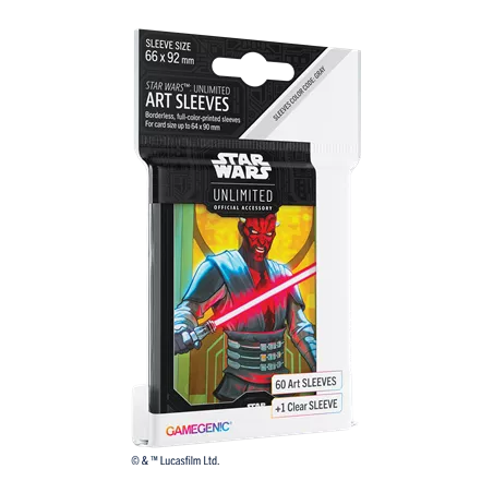 SW UNLIMITED ART SLEEVES : DARTH MAULSLEEVES 60 SLEEVES
