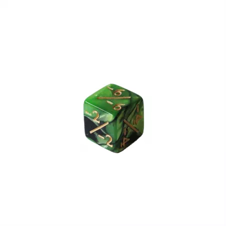 DES 6 FACES MODIFICATEURS NEGATIF VERT & NOIRDES & BOURSES DES 6 FA...