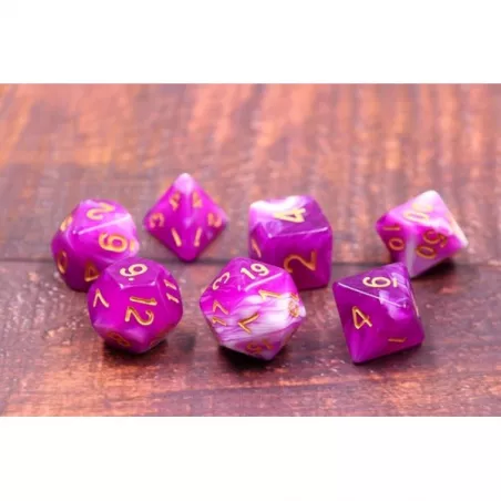 SET DE 7 DES - BERRYCREMDES & BOURSES Lot de 7 dés – BerryCrem