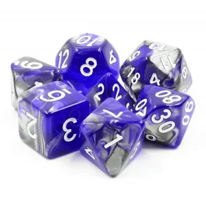 SET DE 7 DES - COLD IRONDES & BOURSES Lot de 7 dés – Cold iron